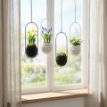 Osterdeko zum Hängen, Eierschale zum Bepflanzen, Frühlingsdeko Schwarz/Weiß H24cm 4 St | Floristik24.de