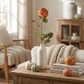 Künstliche Rose Orange, Kunstrose, Dekorose L74cm Ø7cm | Floristik24.de