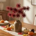Xanthium Kunstblume Herbstdeko Rot 6 Blüten 80cm 3St | Floristik24.de