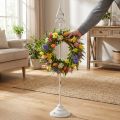 Kranzhalter Weiß Shabby Chic Kranzständer 1 Haken H76cm | Floristik24.de