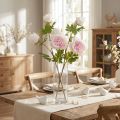 Deko Pfingstrosen Rosa 3 Blüten Langstielig L80cm 2St | Floristik24.de