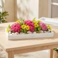 Deko Tablett länglich Holztablett Weiß Shabby 42×14×3cm 3St | Floristik24.de
