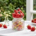 Bonboniere Glas mit Deckel Erdbeeren Keksglas Ø11cm H18cm | Floristik24.de