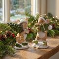 Weihnachtsmäuse Deko Maus Grün Braun H8cm 2 St | Floristik24.de