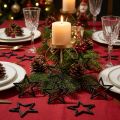 Streudeko Weihnachten Sterne Schwarz Glitter Ø4cm 120 St | Floristik24.de