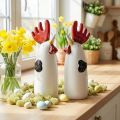 Keramik Hahn Küche Deko Huhn Weiß H23cm 2 St | Floristik24.de