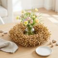 Boho Deko Kranz Flachs Dekokranz Naturkranz trocken Ø28cm | Floristik24.de