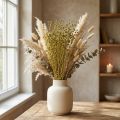 Deko Flachs Getrocknet Trockenblumen Olivgrün 50g | Floristik24.de