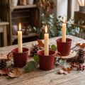 Stabkerzenhalter Vintage Tasse