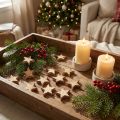 Streudeko Weihnachten Sterne geflammt Holzsterne Ø4cm 24 St | Floristik24.de