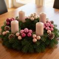 Spiegelbeeren aus Glas Berry Rosa Beige Ø25mm 140 St | Floristik24.de