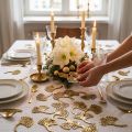 Streudeko Gold Gingko Deko Gingkoblatt Glitter 3×4cm 72 St | Floristik24.de
