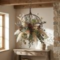 Metallkrone zum Hängen Rostbraun Ø31cm H31cm | Floristik24.de