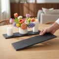 Schiefertafel lang, Dekotablett Naturstein 40×13cm 2St | Floristik24.de