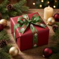 Geschenkband Weihnachtsband Wichtel Grün 25mm 20m | Floristik24.de