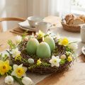 Osterkerzen Ei Form Eierkerzen für Ostern Grün 9cm 20h 6St | Floristik24.de