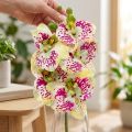 Künstlicher Orchideenzweig Phaelaenopsis Grün Pink H49cm | Floristik24.de