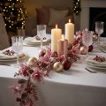 Weihnachtsgirlande Beerenzweig mit Zapfen Rot Rosa 130cm | Floristik24.de