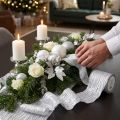 Dekorband Geschenkband Tischband Silber Hell 75mm 15m | Floristik24.de
