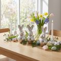 Deko-Hase Silber – Moderne Osterfigur aus Metall für stilvolle Frühlingsdeko 11cm 3 St | Floristik24.de