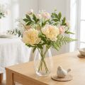 Deko Pfingstrosen Kunstblumen Gelbe Blüte L64cm 2St | Floristik24.de