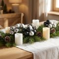 Mini Weihnachtskugel Silber, Anthrazit Glas Ø40mm Mix 32 St | Floristik24.de