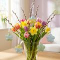 Blume zum Hängen Metall Ø4cm Dekohänger Osterdeko Frühlingsdeko 12 St | Floristik24.de