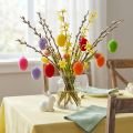 Deko-Eier beflockt bunt 4cm 18 St | Floristik24.de