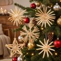Traditioneller Christbaumschmuck aus Stroh für festliche Dekoration | Floristik24.de