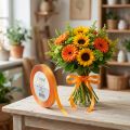 Dekoband Geschenkband Orange Band Webkante 8mm 50m | Floristik24.de