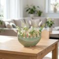 Deko Vase Schiffchen Keramikvase Hellgrün 23×8,5×11cm | Floristik24.de