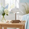 Delphin Deko Albasia Maritime Holzdeko Weiß 28×6,5×26cm | Floristik24.de