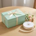 Geschenkband Schmales Dekoband Creme Satinband 3mm × 50m | Floristik24.de