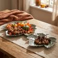 Metall Deko Herbstblätter Dekoschale Ø33/40cm 2er-Set | Floristik24.de