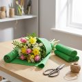 Blumenkrepp Grün B10cm Grammatur 128g/qm L250cm 2 St | Floristik24.de