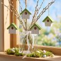 Hängedeko Frühling Deko Vogelhaus Deko Nistkasten 6,5cm 8 St | Floristik24.de
