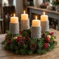 Kerzenhalter zum Stecken Adventskranz Ø6,5cm H14cm 4 St | Floristik24.de