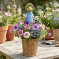 Frosch Deko Übertopf Polyresin Tischdeko Sommer H31,5cm | Floristik24.de