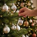 Weihnachtskugeln Glas Silber Kugel Matt/Glänzend Ø4cm 60 St | Floristik24.de