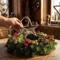 Weihnachtsdeko Stern, Adventsdeko, Stern Anhänger Silbern B15,5cm | Floristik24.de