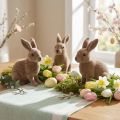 Deko-Hase 14cm beflockt 4 St. | Floristik24.de