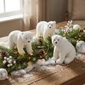 Eisbär Deko Figuren stehend und sitzend Weiß 16/20cm 3St | Floristik24.de