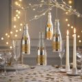 Champagnerflasche zum Hängen Silvesterdeko Silber 13cm 5 St | Floristik24.de