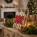Deko Schlitten Holz Weihnachtsschlitten L42×B17×H12cm | Floristik24.de