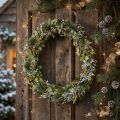 Weihnachtskranz Trockenkranz Eiche Kardendistel Ø45cm | Floristik24.de