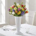 Einstellvase „Szwed" Weiß Ø13cm - 20cm, 1St | Floristik24.de