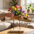 Wurzelschale am Ständer Natur H38cm | Floristik24.de