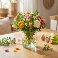 Glasvase, Blumenvase, Dekovase in Farblos Ø9cm H10cm | Floristik24.de