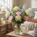 Hortensienknospenzweig 55cm Creme 6St | Floristik24.de
