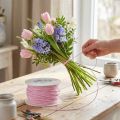 Papierkordel Draht umwickelt Ø2mm 100m Rosa | Floristik24.de